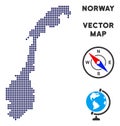 Pixelated Norway Map