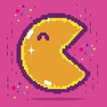 Pixelated pacman videogame