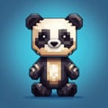 8bit Panda Illustration: Realistic Yet Stylized Game Art By Daniel Msan