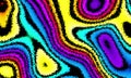 Pixelated psychedelic background. Moire overlapping effect. Vector image.
