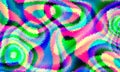 Pixelated psychedelic background. Moire overlapping effect. Vector image.
