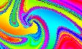 Pixelated psychedelic background. Moire overlapping effect. Vector image.