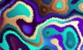 Pixelated psychedelic background. Moire overlapping effect. Vector image.