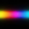 Pixelated rainbow spectrum gradient abstract design isolated on white background Royalty Free Stock Photo