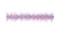 Pixelated Sound Wave Visualization Vector Graphic, vector design Generative AI Royalty Free Stock Photo