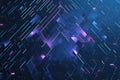 Pixelated triangle design forms glowing technology abstraction in background Royalty Free Stock Photo