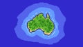 Pixelized map of Australia - Pixel Art Illustration