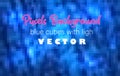 Pixels background, blue cubes with light Royalty Free Stock Photo