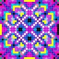 Pixels beautiful psychedelic pattern illustration