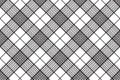 Pixels black and white check plaid seamless pattern Royalty Free Stock Photo