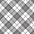 Pixels black and white check plaid seamless pattern Royalty Free Stock Photo