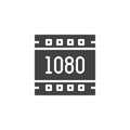 1080 pixels resolution vector icon Royalty Free Stock Photo