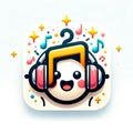 Pixie Series Music Icon: Harmonize Your Online Experience Royalty Free Stock Photo