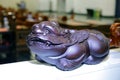 Pixiu wood carving Royalty Free Stock Photo