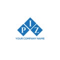 PIZ letter logo design on WHITE background. PIZ creative initials letter logo concept. PIZ letter design