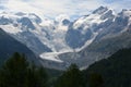 Piz Palu and Piz Bernina