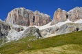 Piz Pordoi, Sella Dolomites in Italy