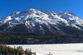 Piz Rosatsch massif, St.Moritz, Engadin Valley, Grisons, Switzerland Royalty Free Stock Photo