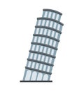 Piza tower italy icon Royalty Free Stock Photo
