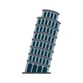 Piza tower italy icon Royalty Free Stock Photo