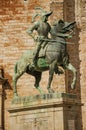 The Pizarro equestrian statue at the Plaza Mayor of Trujillo