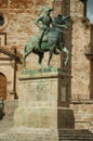 The Pizarro statue made in bronze at the Plaza Mayor of Trujillo