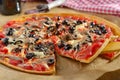 Pizza with anchovies