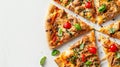 Pizza with assorted toppings Royalty Free Stock Photo