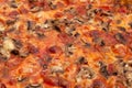 Pizza - bacon, cheese and mushrooms Royalty Free Stock Photo