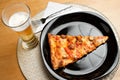 Pizza and Beer Royalty Free Stock Photo