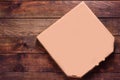 Pizza box Blank Mockup of brown Cardboard for delivery Royalty Free Stock Photo