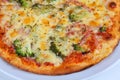 Pizza broccoli Royalty Free Stock Photo