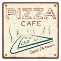 pizza cafe sticker. Vector illustration decorative design