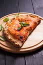 Pizza calzone Royalty Free Stock Photo