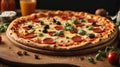 pizza, cheese pizza pizza background wood pizza isolated Royalty Free Stock Photo