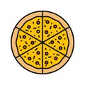Pizza color icon