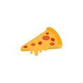 pizza colored illustration. Element of colored food icon for mobile concept and web apps. Detailed pizza icon can be used for web