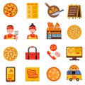 Pizza colored set