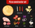 Pizza Constructor Realistic Set