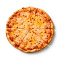 pizza crust isolated on white background, AI Generative