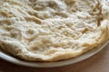 pizza crust from a Neapolitan oven, dough long fermentation