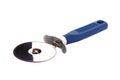 Pizza cutter or pizza wheel on white background Royalty Free Stock Photo