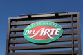 Pizza Del Arte logo on a building