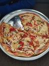 Pizza delicious home food cooking