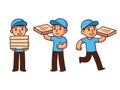 Pizza delivery boy Royalty Free Stock Photo