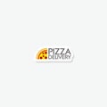 Pizza delivery logo template icon sticker Royalty Free Stock Photo