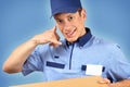 Pizza delivery man Royalty Free Stock Photo