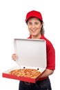 Pizza delivery woman