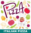 Pizza design menu template