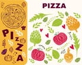 Pizza design menu template